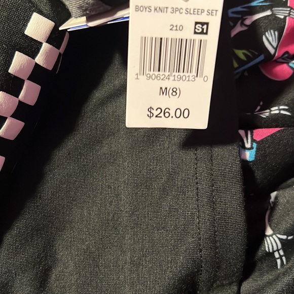 Jellyfish kids 3 pcs boys sleep set sizes m-8 - Picture 5 of 5